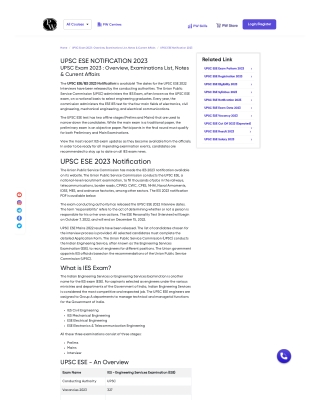 2023 UPSC ESE Notification: Stay Updated on Engineering Services Exam Dates and