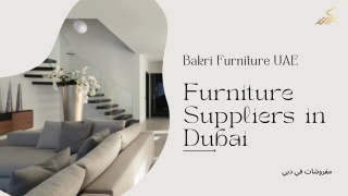 Looking For The Best Furniture Suppliers in Dubai