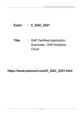 SAP Analytics Cloud C_SAC_2221 Dumps
