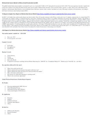 Wireless Brain Sensors Market