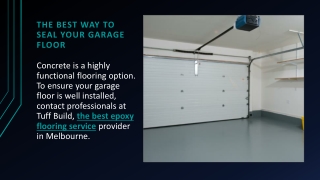 The Best Way to Seal Your Garage Floor