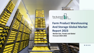 Farm Product Warehousing And Storage Market Drivers, Demand, Insights 2023-2032