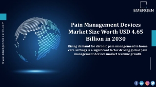 Pain Management Devices Market Competitive Landscape, Growth Factors by 2030