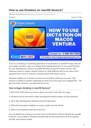 How to use Dictation on macOS Ventura? | Dictate Text using macOS