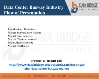 Data Center Busway Industry