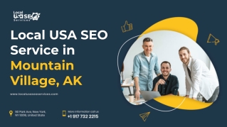 Local USA SEO Service in Mountain Village, AK