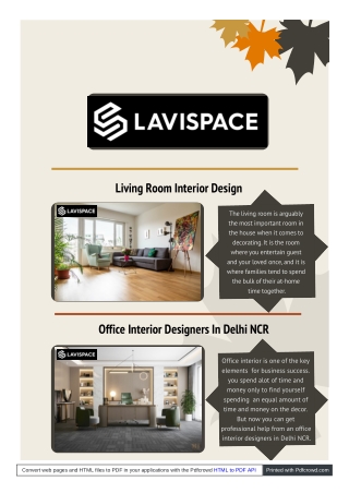 Make your home interior design more attractive   | Lavispace