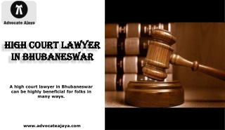 High Court Lawyer in Bhubaneswar