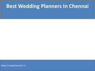 best wedding planners in chennai