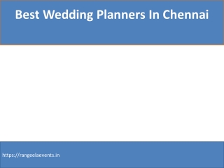 wedding event organizers in chennai