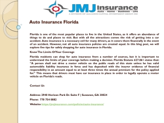 Auto Insurance Florida