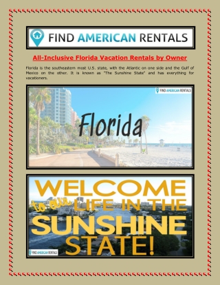 All-Inclusive Florida Vacation Rentals by Owner