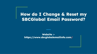 How to Reset, Change or Recover SBCGlobal Email Password?+1-877-422-4489