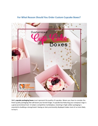 Custom Cupcake Boxes