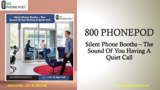 Silent Phone Booths – The Sound Of You Having A Quiet Call