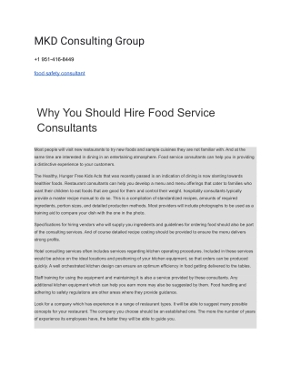 MKD Consulting Group