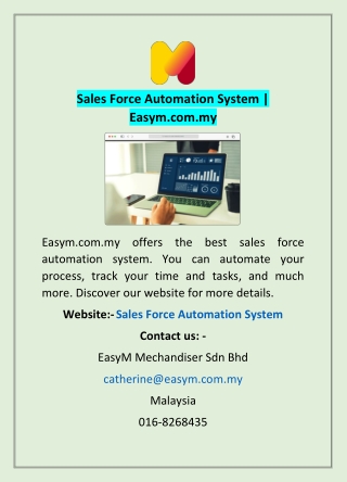 Sales Force Automation System | Easym.com.my