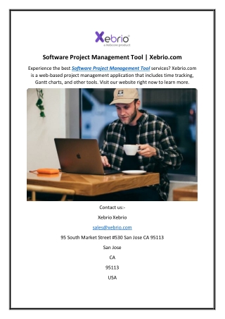Software Project Management Tool  Xebrio.com