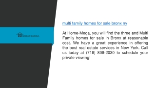 Multi Family Homes for Sale in Bronx, NY Area