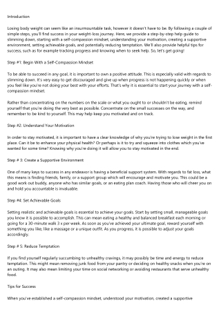 A Productive Rant About weight loss