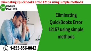 Easy troubleshooting guide to resolve QuickBooks Error 12157