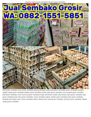 Ô882·I55I·585I (WA) Berapa Modal Usaha Grosir Sembako Distributor Sembako Sleman