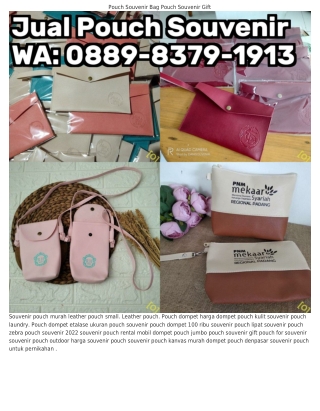 Ö889-83ᜪ9-I9I3 (WA) Cara Membuat Pouch Untuk Souvenir Leather Pouch Prada Botteg