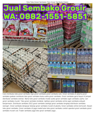 0882•1551•5851 (WA) Agen Sembako Yang Paling Murah Grosir Sembako Gunungkidul