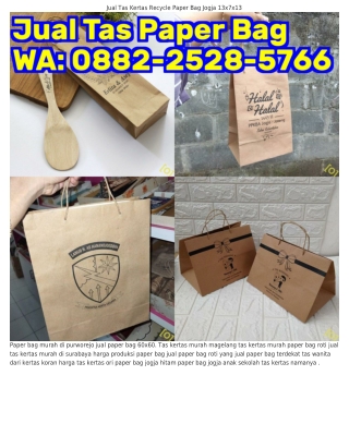 O88ᒿ·ᒿ5ᒿ8·5ᜪϬϬ (WA) Paper Bag Makanan Kecil Tas Kertas Jogja Ig