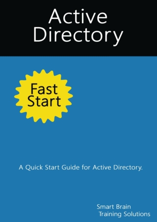 READ Active Directory Fast Start A Quick Start Guide for Active Directory