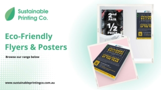 Eco-Friendly Flyers & Posters