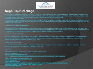 Nepal Tour Package