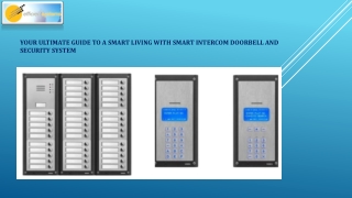 Your Ultimate Guide to a Smart Living with Smart Intercom Doorbell and Security System