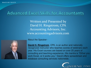 Excel for Accountants: Advanced Techniques and Tools