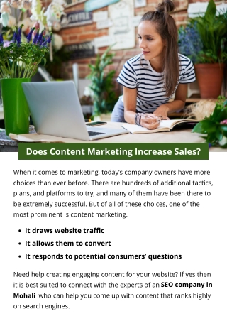 Does Content Marketing Increase Sales?