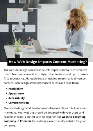 How Web Design Impacts Content Marketing?