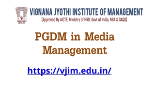 PGDM in Media Management - Vjim.edu.in