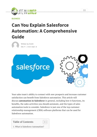 Can You Explain Salesforce Automation A Comprehensive Guide
