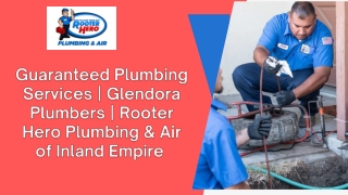 Guaranteed Plumbing Services  Glendora Plumbers  Rooter Hero Plumbing & Air of Inland Empire