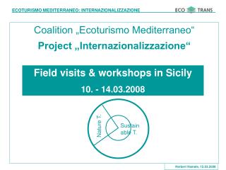 Coalition „Ecoturismo Mediterraneo“ Project „Internazionalizzazione“