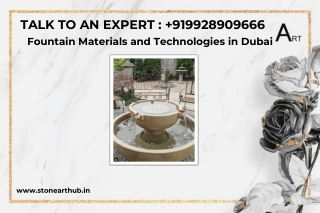 Fountain Materials and Technologies in Dubai