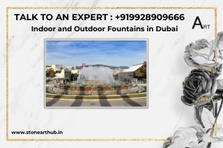 Indoor and Outdoor Fountains in Dubai