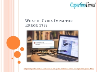 What is Cydia Impactor Error 173