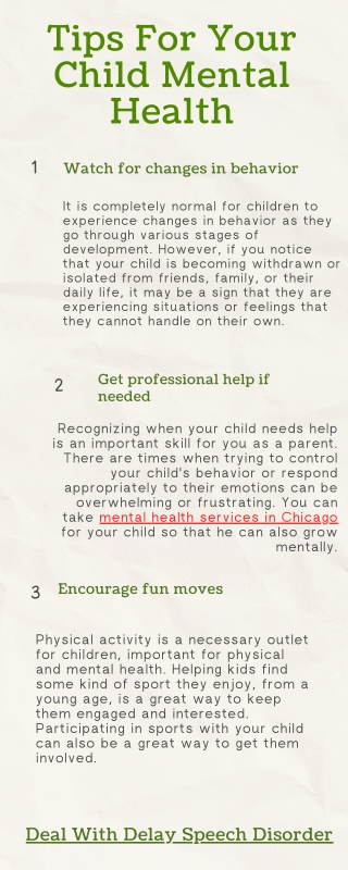 Tips For Your Child Mental Health