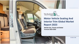 Motor Vehicle Seating And Interior Trim Global Market By Product Type, By Vehicle Type, By End User, By Region and Forec