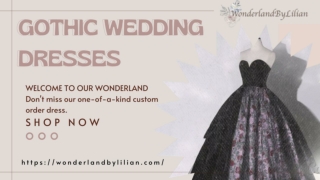 Get Gorgeous Gothic Wedding Dresses | Wonderlandbylilian