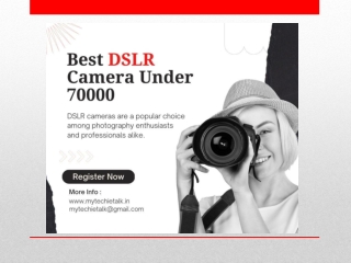 Best DSLR camera under 70000