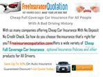 Cheap Full Coverage Car Insurance For All People