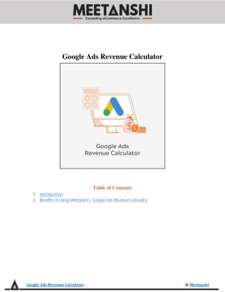 Google Ads Revenue Calculator