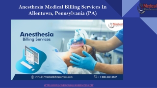 Anesthesia Medical Billing Services In Allentown, Pennsylvania (PA)